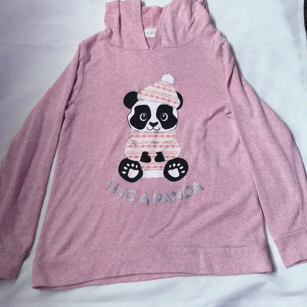 Pink shirt with panda